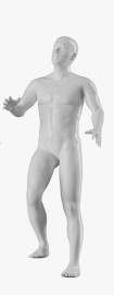 Manequim masculino realista importado 3D ultra brilho artistico