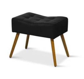 Puff Cama Inbox Aluna Retangular preto