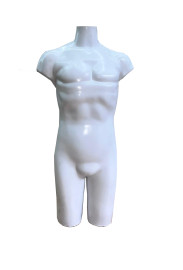 Busto branco meio corpo masculino 